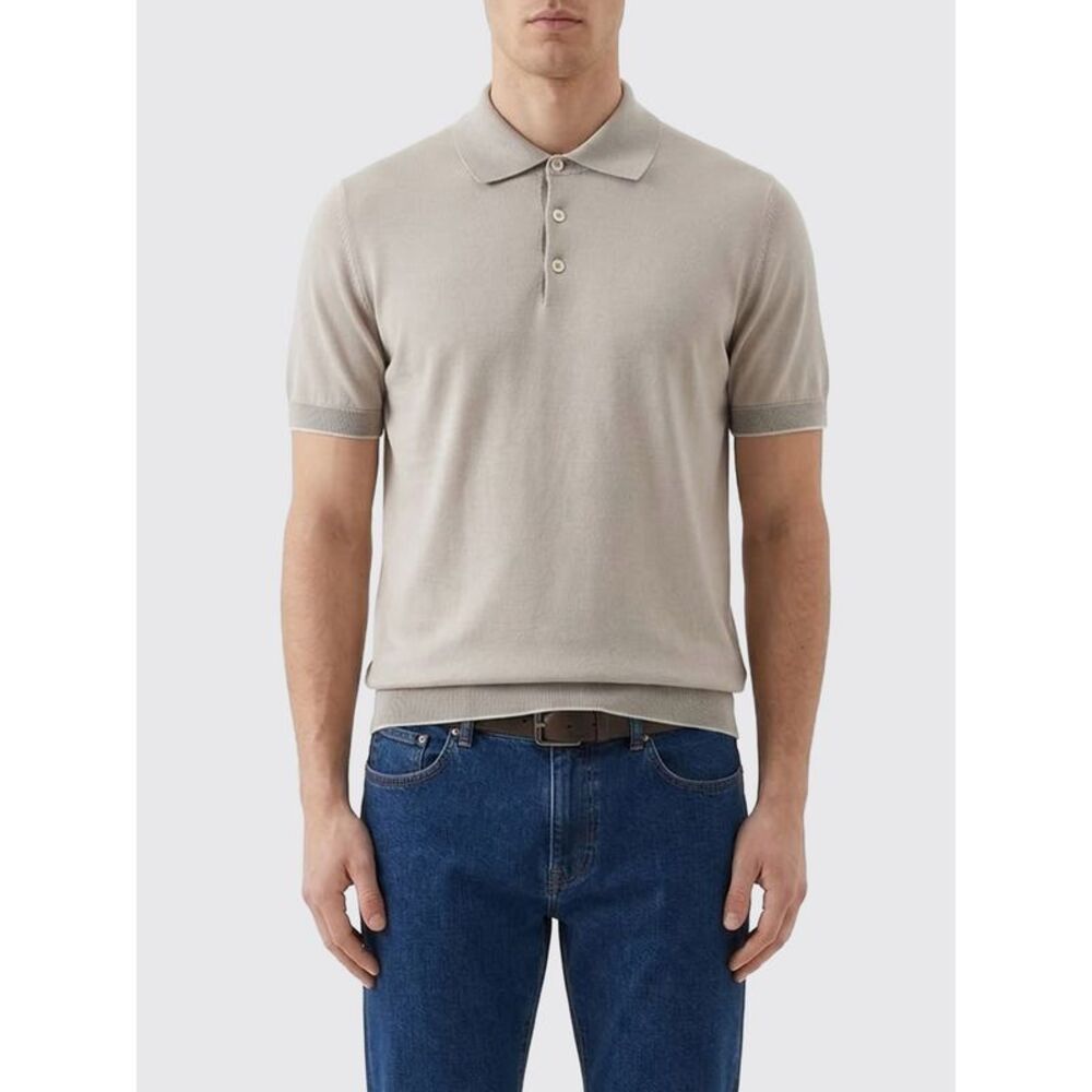 Brunello Cucinelli Men Brunello Cucinelli Knit Polo Shirt